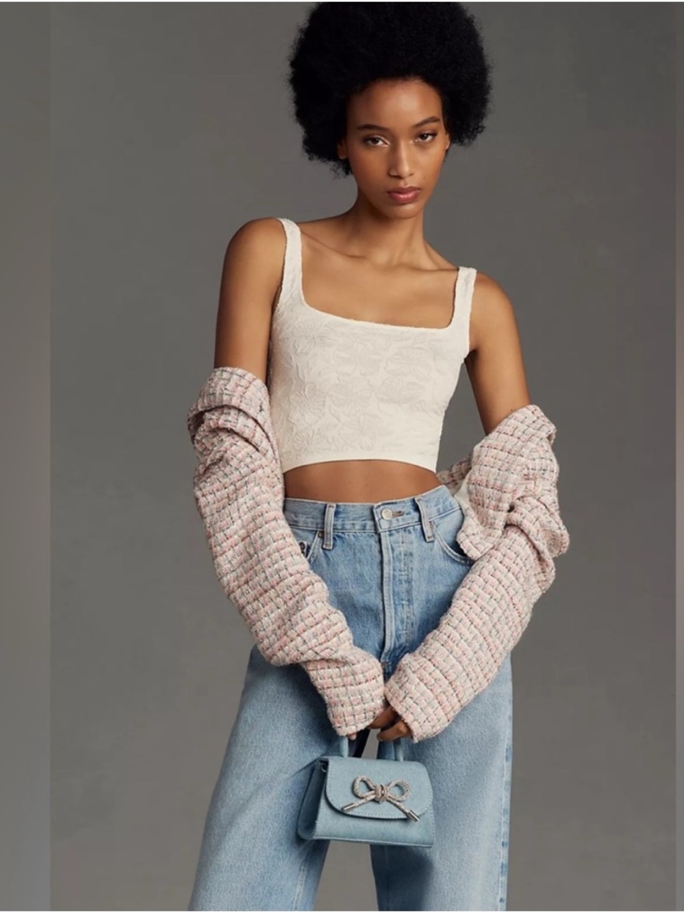 Anthropologie The Hannah Seamless Textured Tank Top